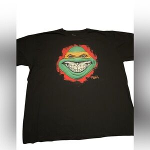TEENAGE MUTANT NINJA TURTLES TMNT FLUD LEO RON ENGLISH ORIGINAL VINTAGE T-SHIRT